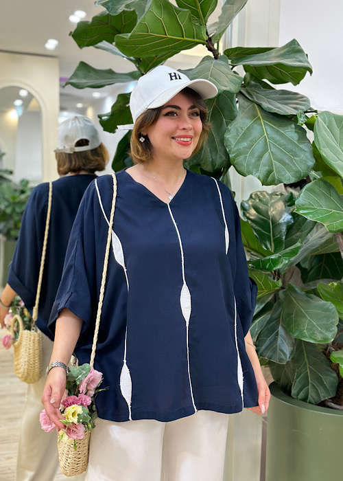 شومیز مانتویی بارانا کد 3018