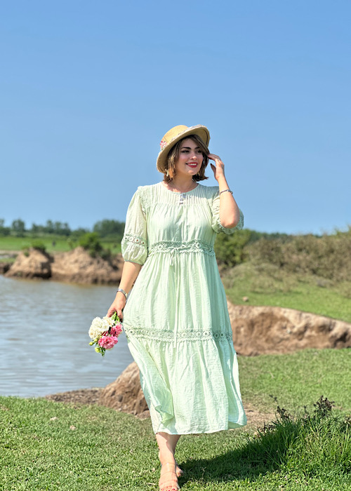 پیراهن شاخه نبات کد 3056
